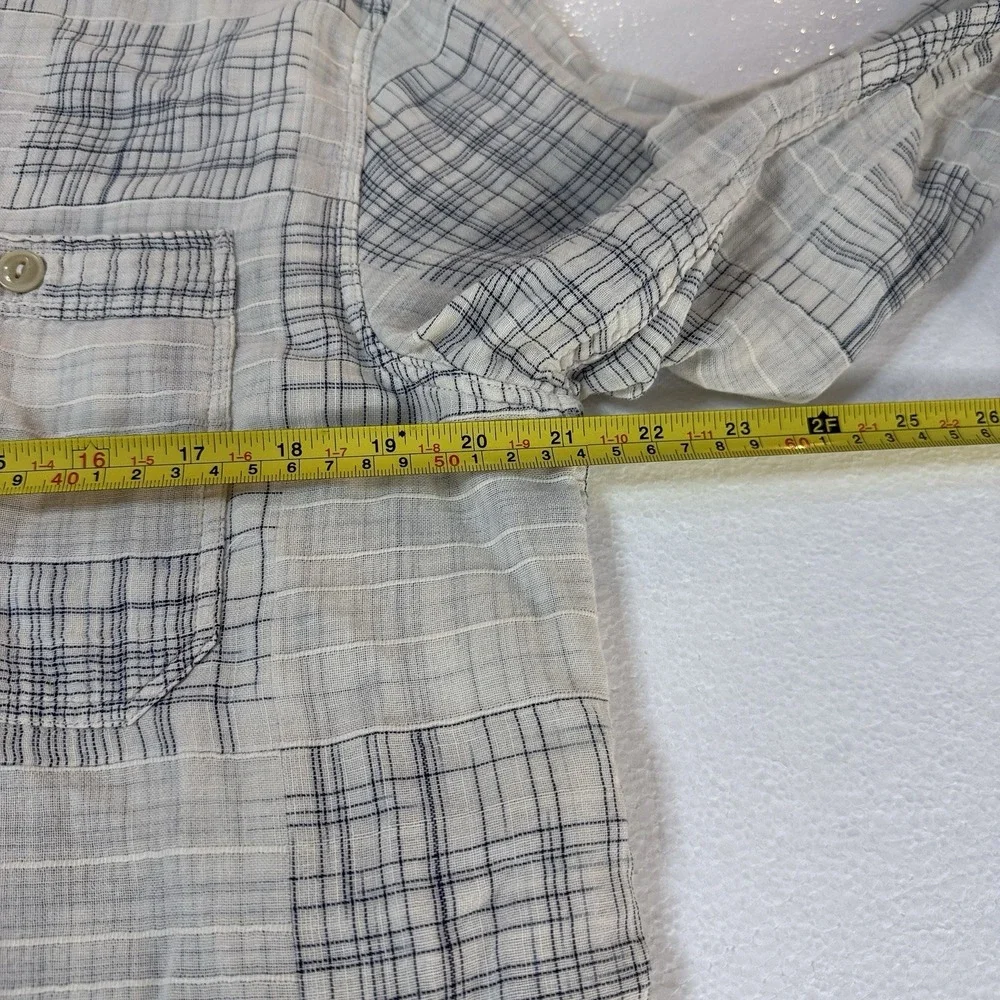 Banana Republic Mens Medium Standard Fit Santorini Long Sleeve Button Up‎ Shirt